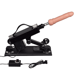 Masturbator Automatic Sex Machine Retractable Gun With 2PCS Silicone Dildo